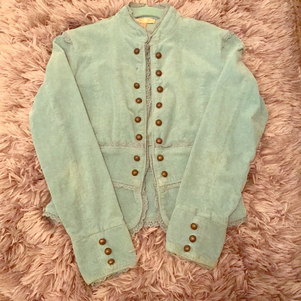 Light blue corduroy blazer 🦋